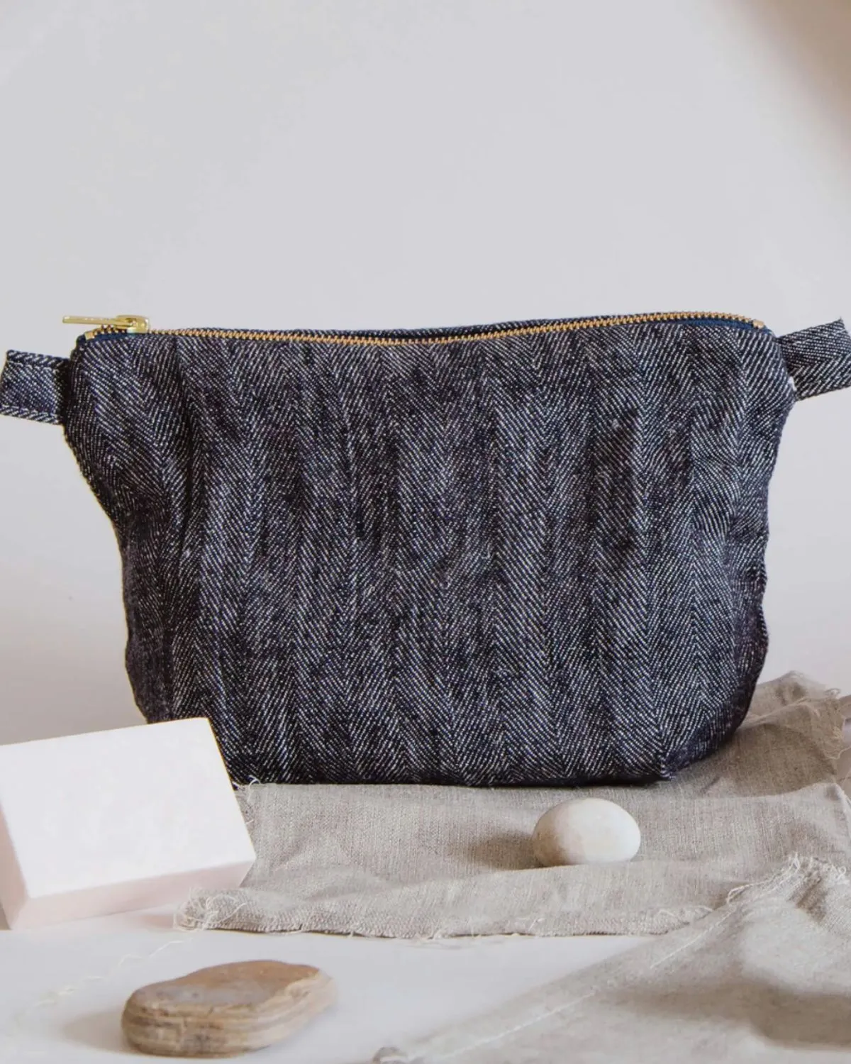 Wash Bag - 100% Linen