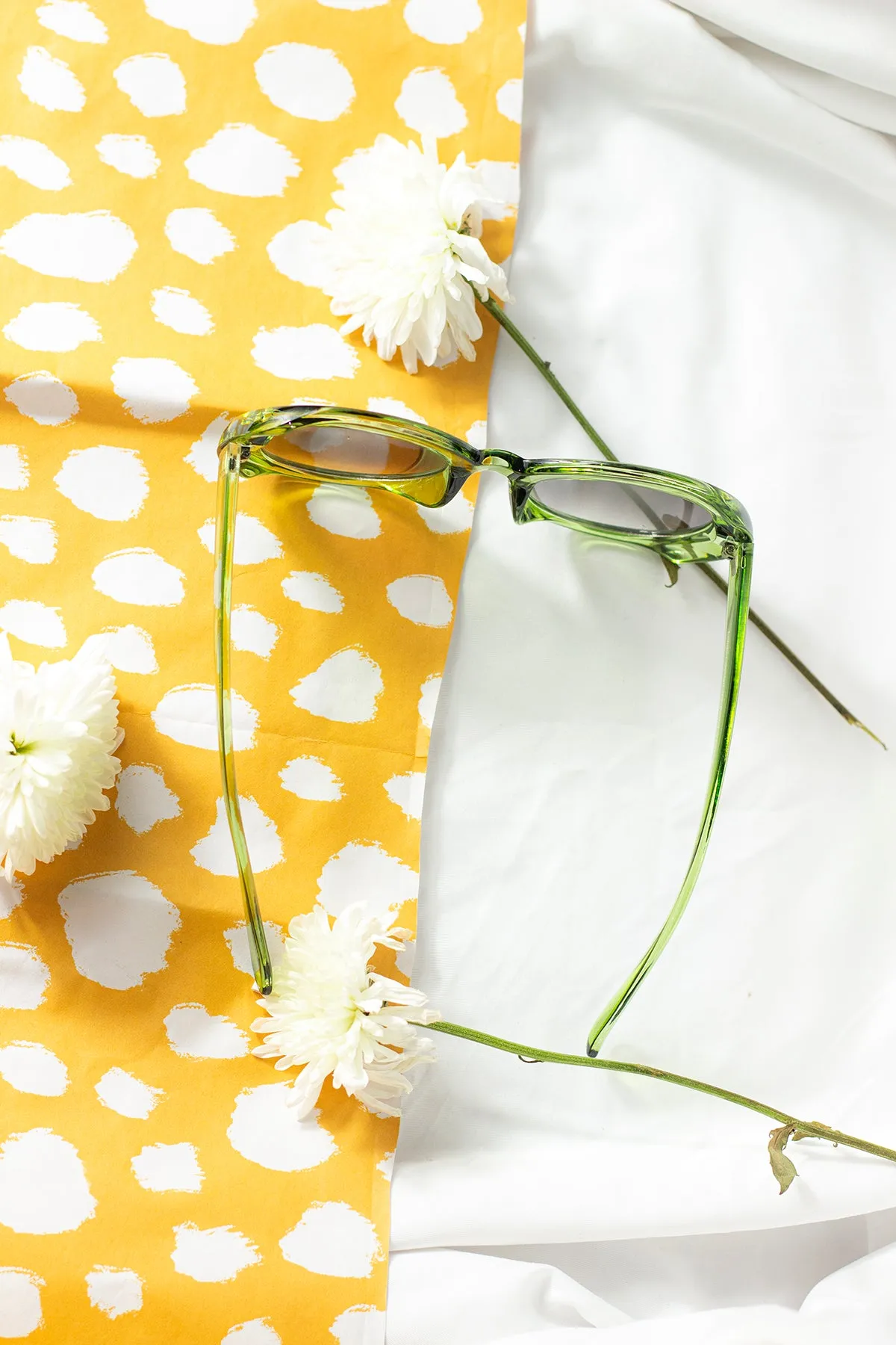 Weighted Oversize Chunky Circle Sunglasses