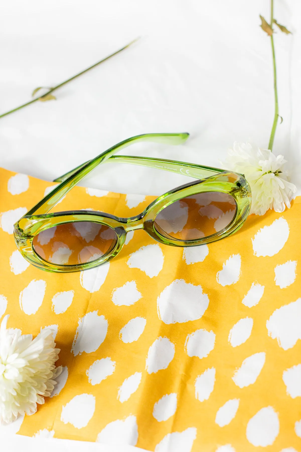Weighted Oversize Chunky Circle Sunglasses