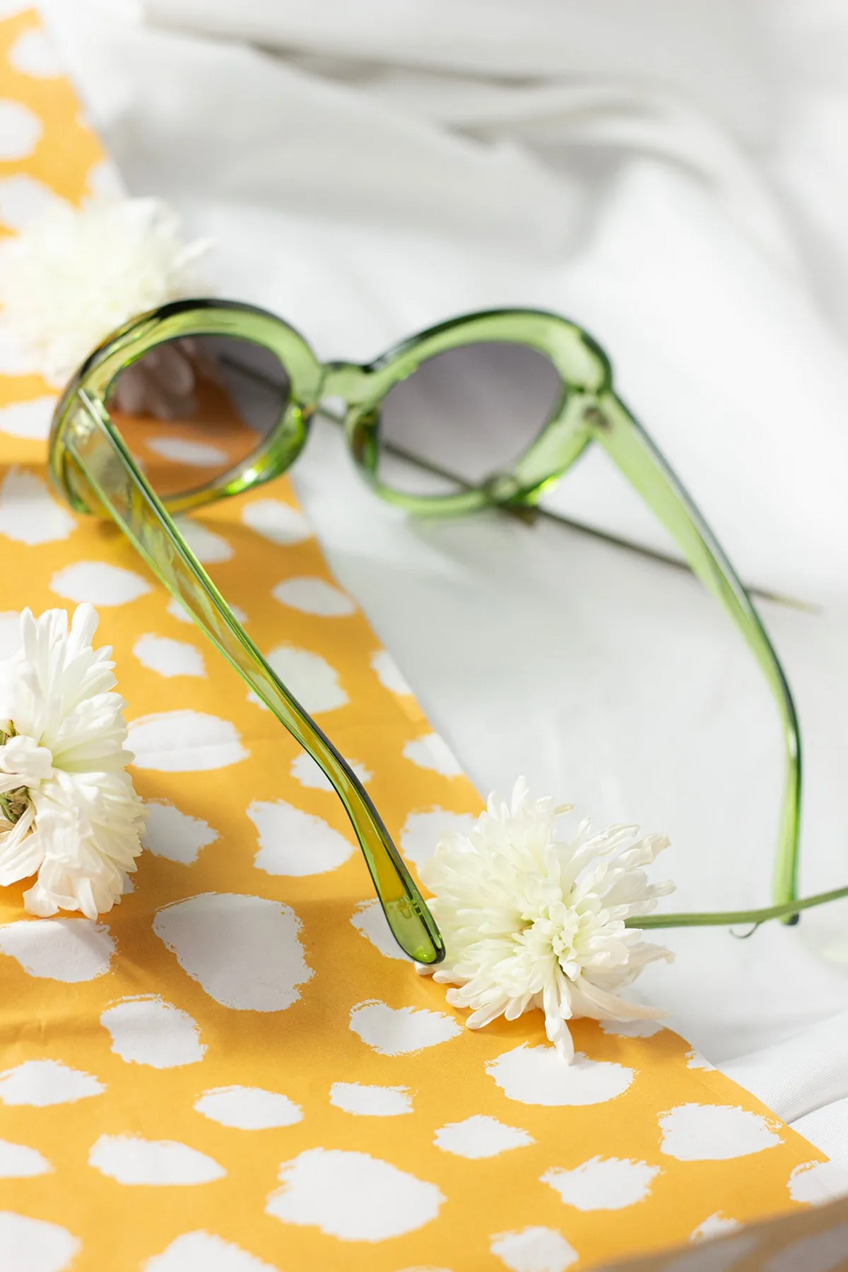 Weighted Oversize Chunky Circle Sunglasses