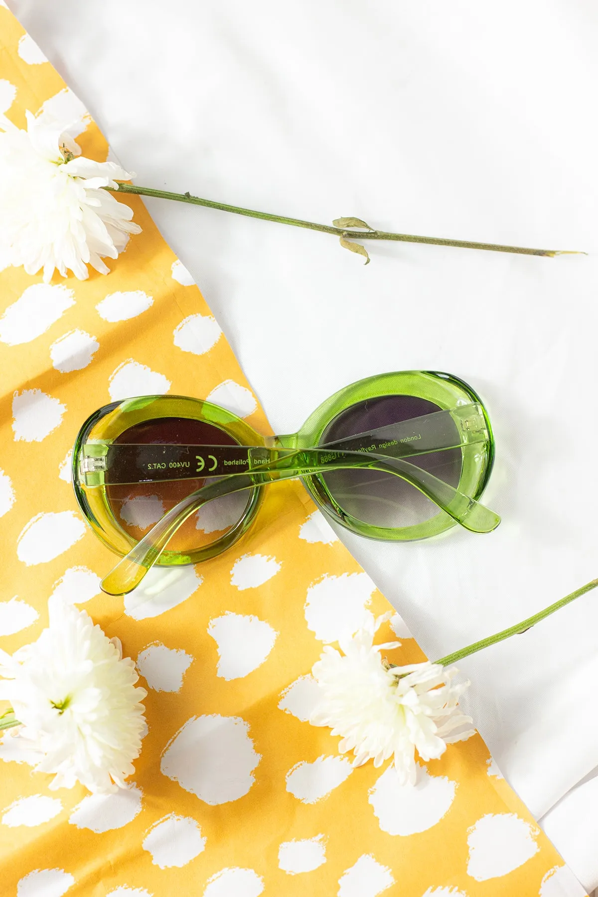 Weighted Oversize Chunky Circle Sunglasses
