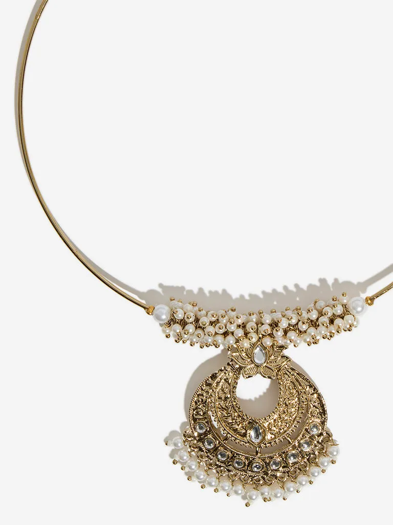 Westside Accessories Gold Pearlescent Choker