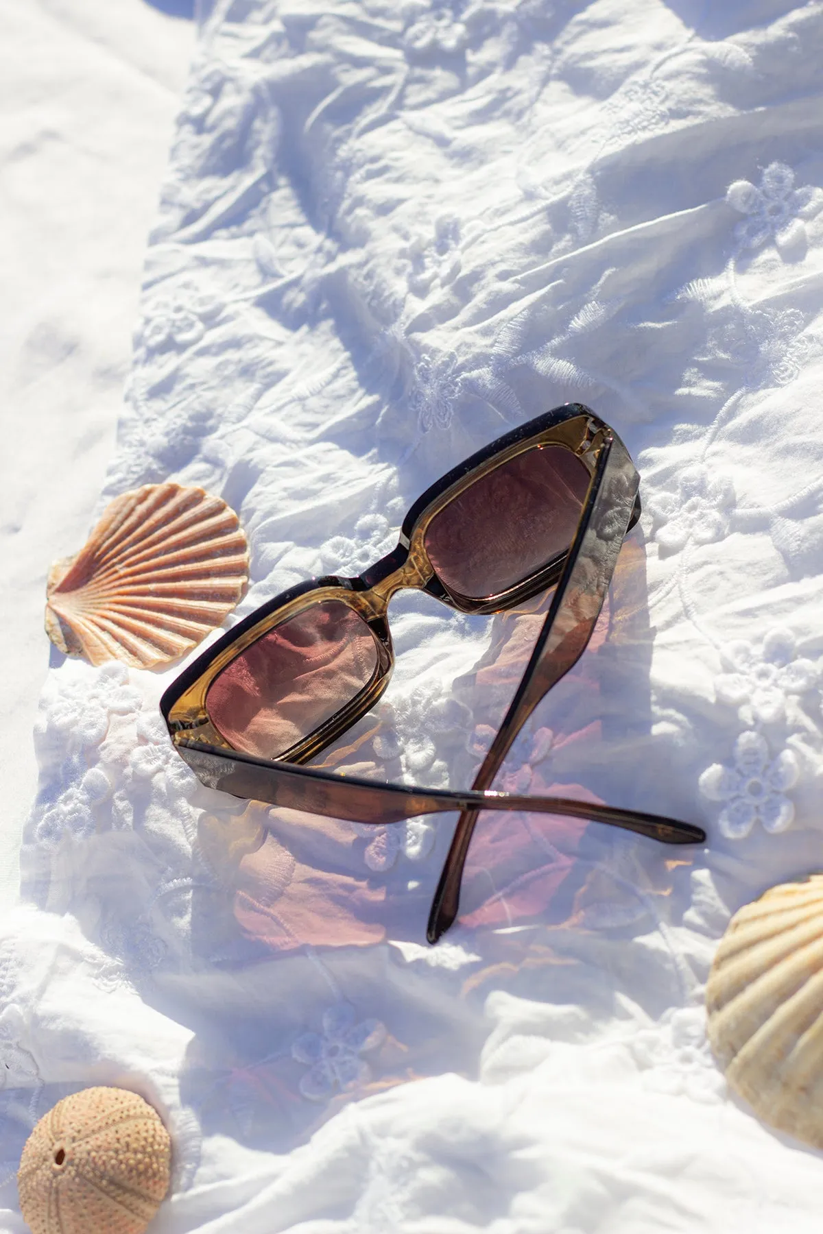 Wide Chunky Rectangle Sunglasses