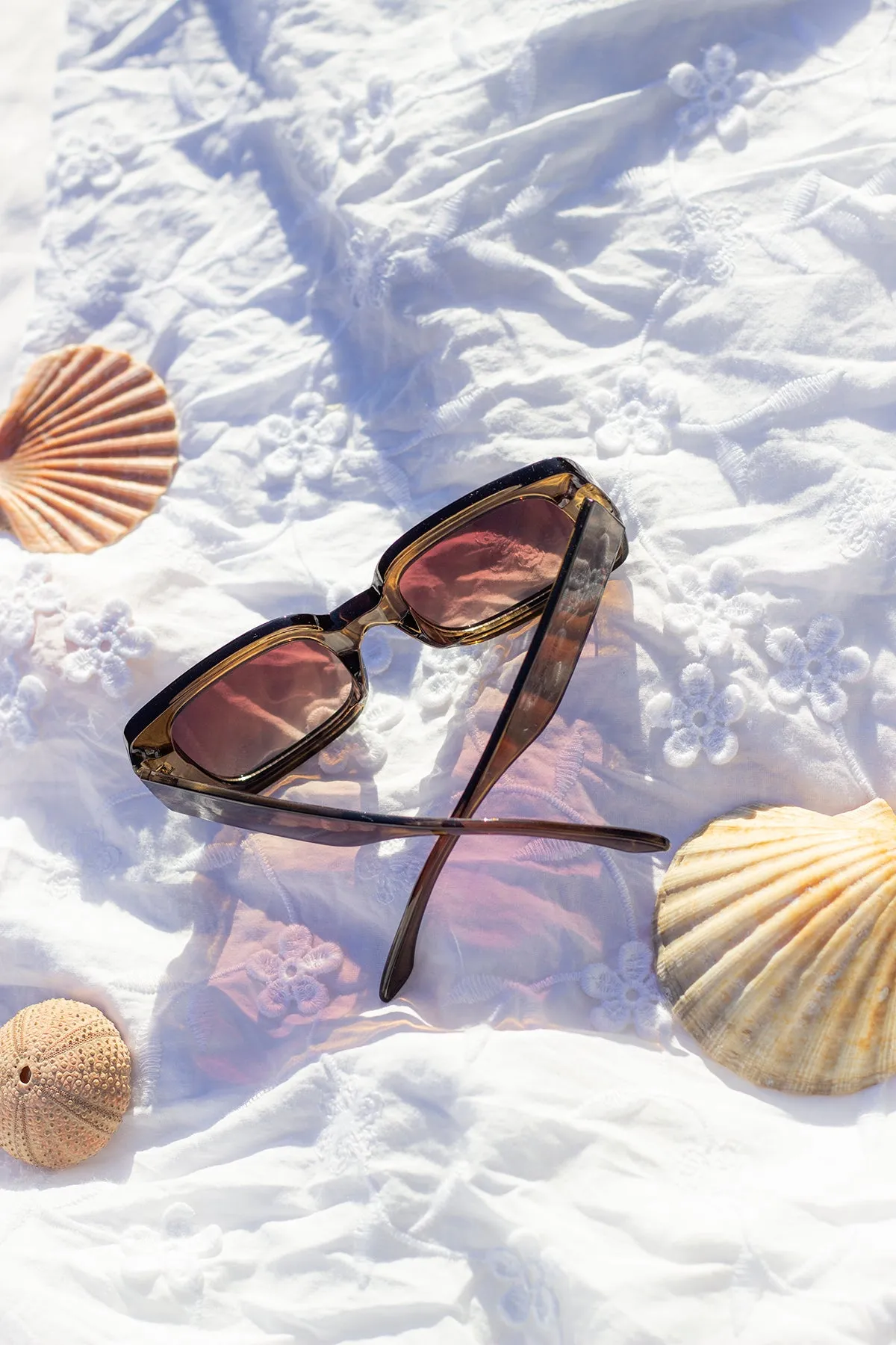 Wide Chunky Rectangle Sunglasses
