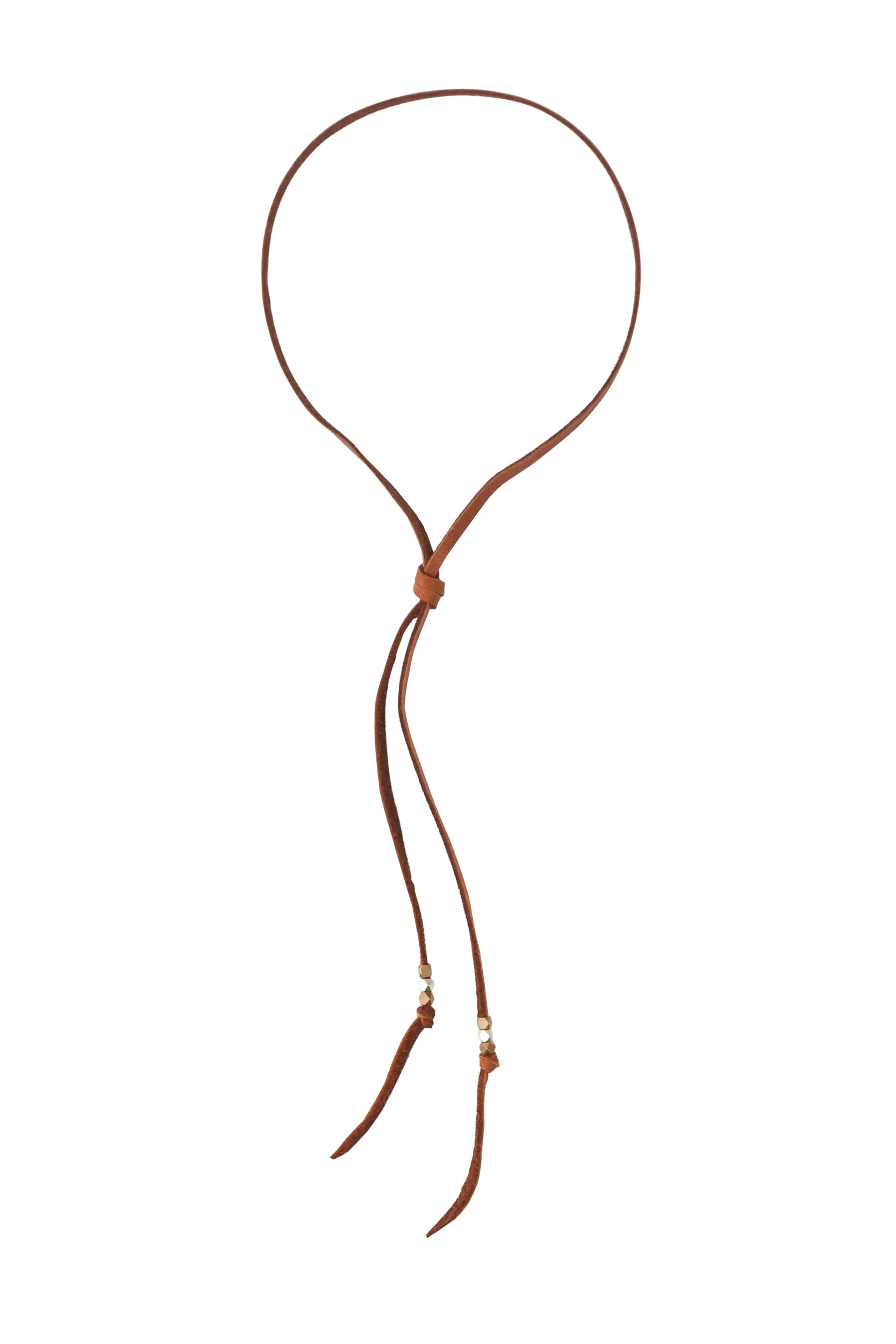 Wildflower Leather Necklace - in various leather colors