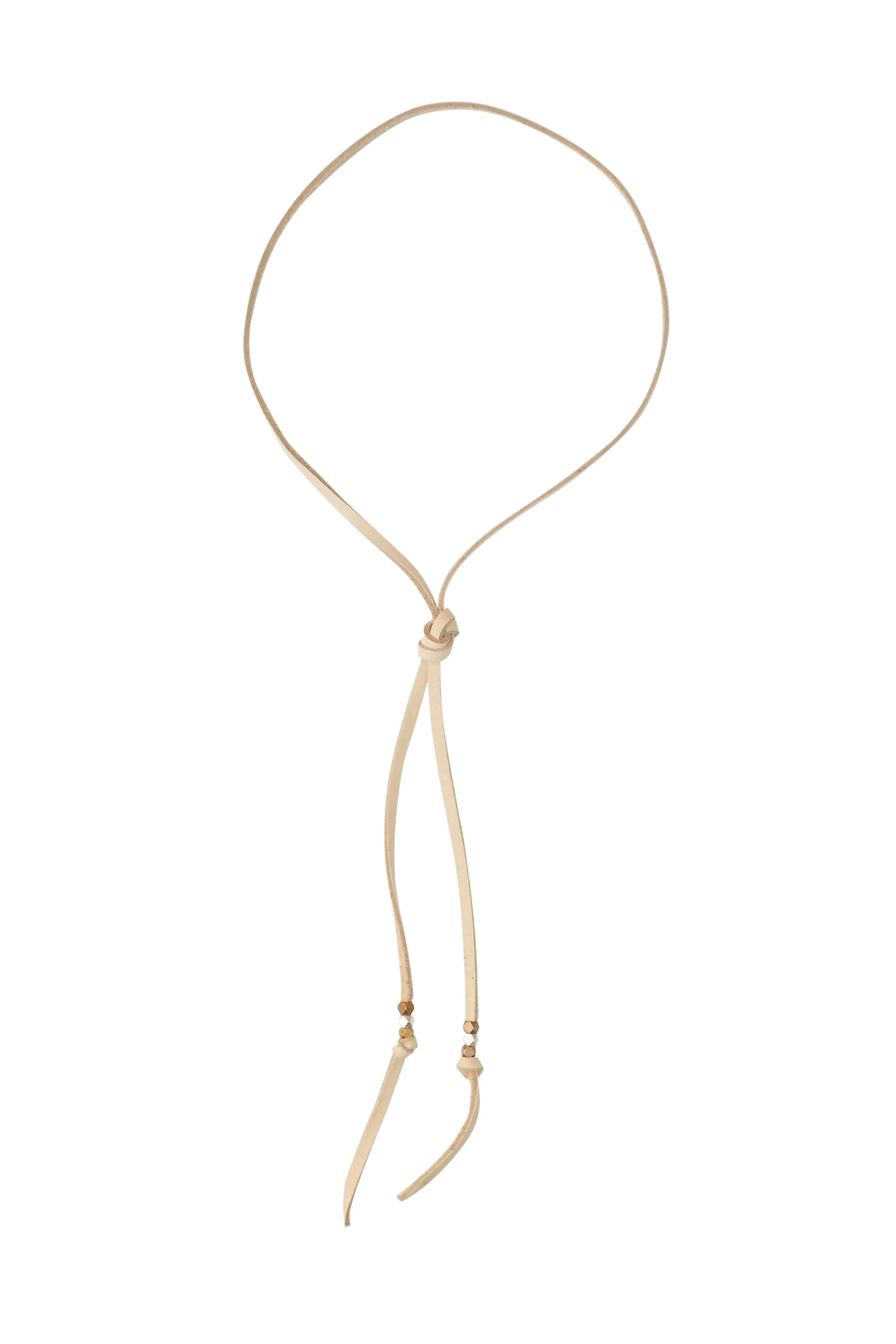 Wildflower Leather Necklace - in various leather colors