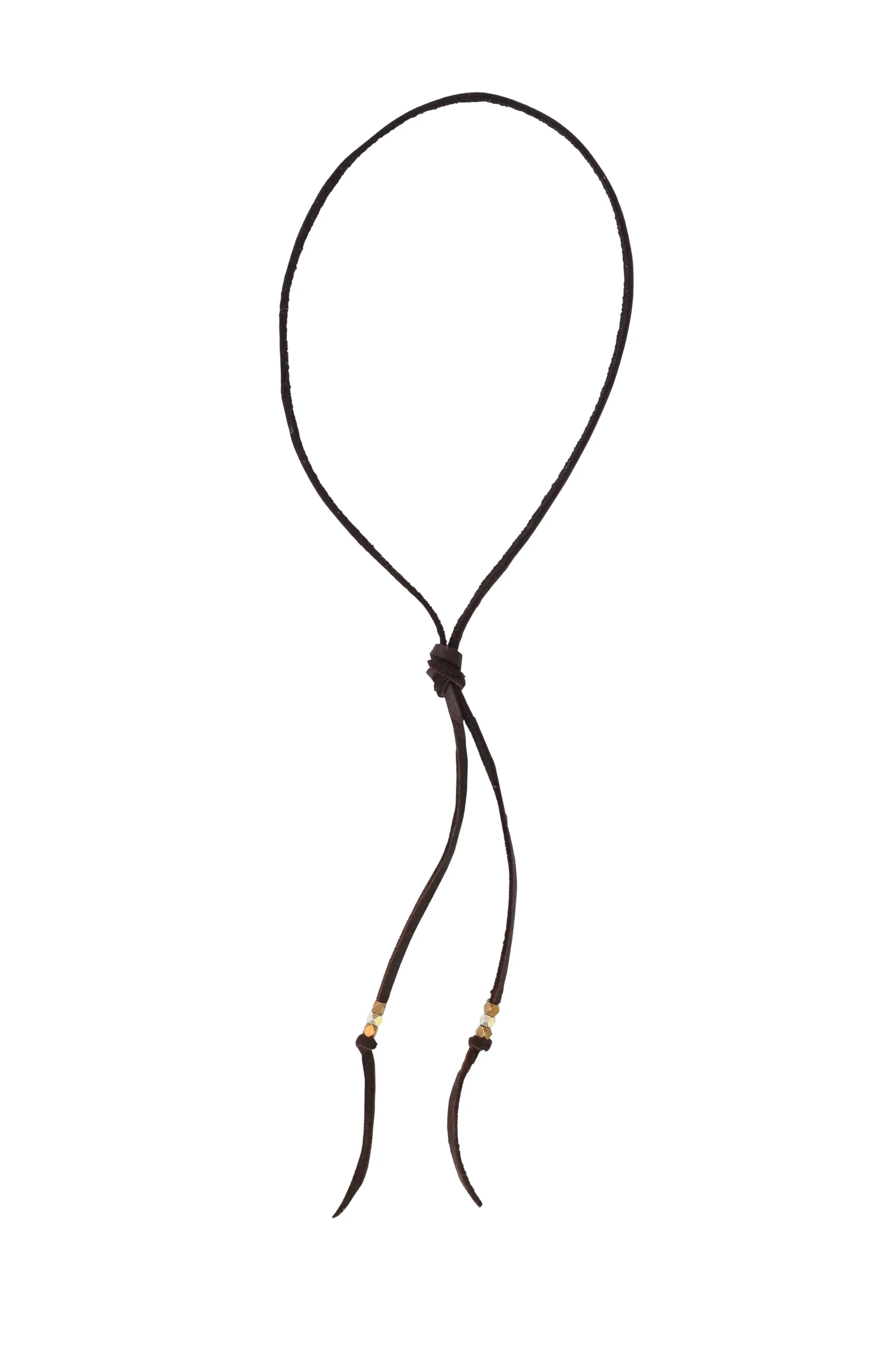 Wildflower Leather Necklace - in various leather colors