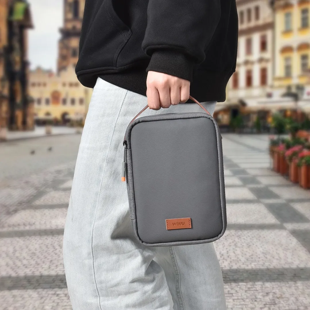 WiWU Minimalist Travel Pouch for Electronics Macbook Accessories Organizer Bag