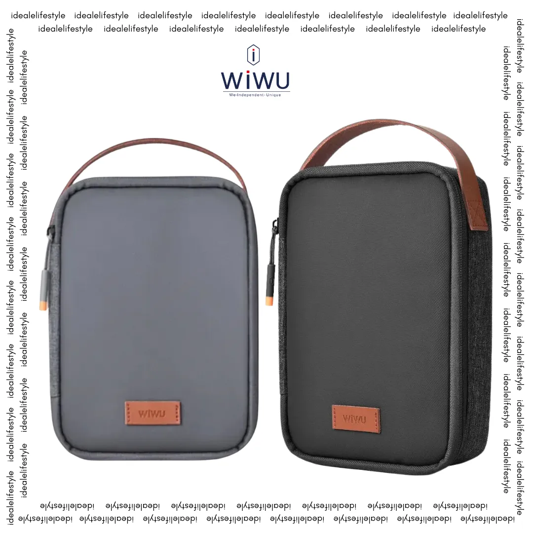 WiWU Minimalist Travel Pouch for Electronics Macbook Accessories Organizer Bag
