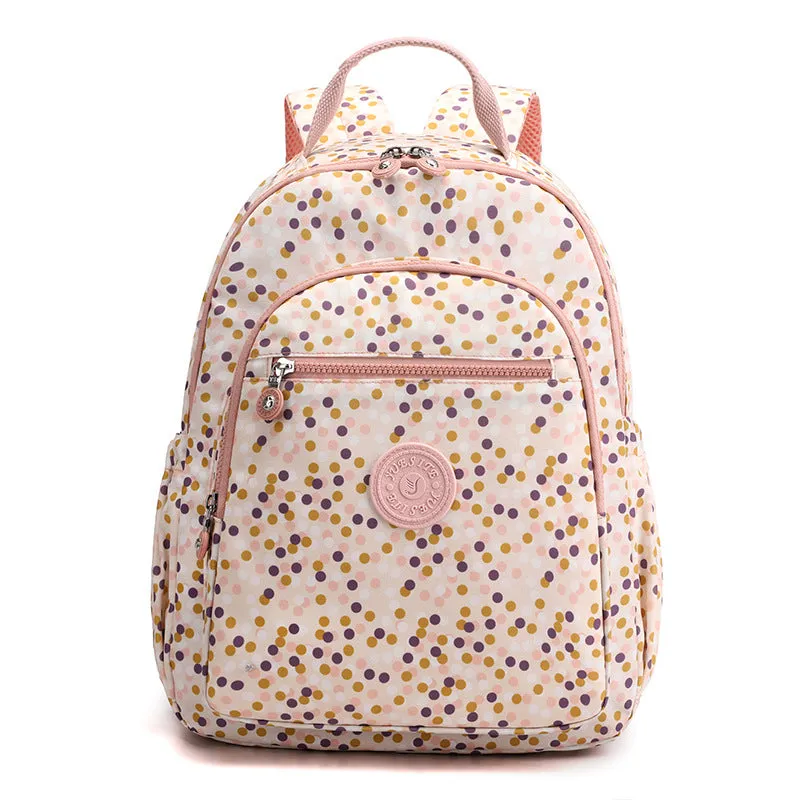 Women's Cool Stylish Nylon Flower Cloth Backpacks
