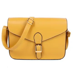 Women's handbag messenger bag preppy style vintage envelope bag shoulder bag high quality briefcase yellow