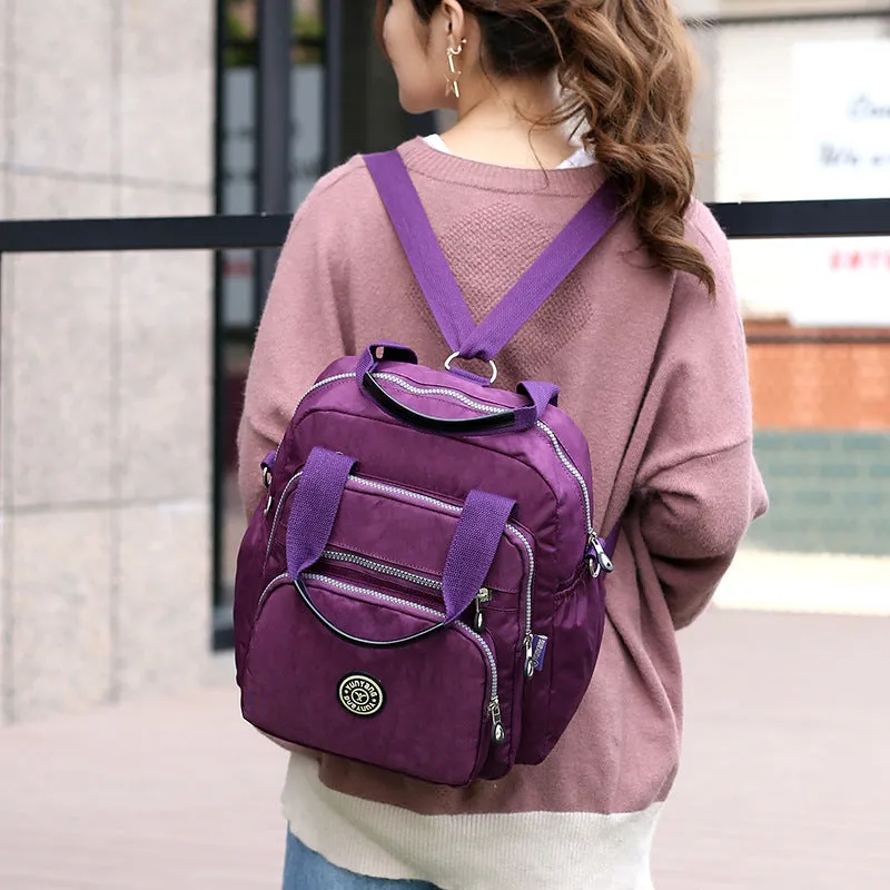 Women's Nylon Mummy Portable Large Capacity Stylish Backpacks