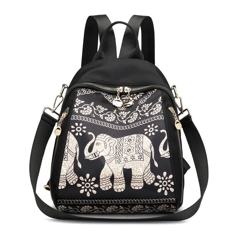 Women's Printing Stylish Oxford Cloth Fashion High Backpacks