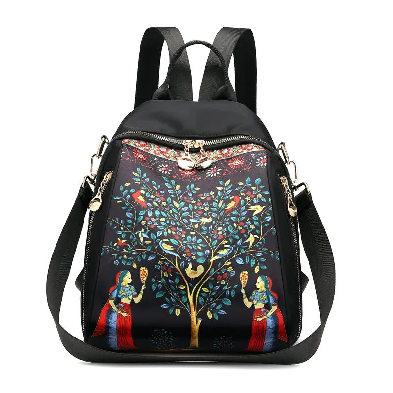 Women's Printing Stylish Oxford Cloth Fashion High Backpacks