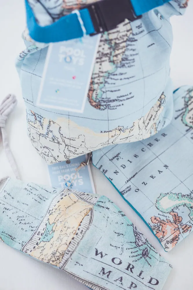 WORLD MAP BIKINI BAG