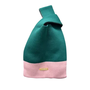 Wristlet Bag Green/Pink