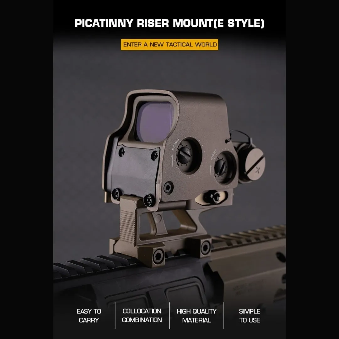 WST RIS Picatinny Riser Mount (E style) - Black