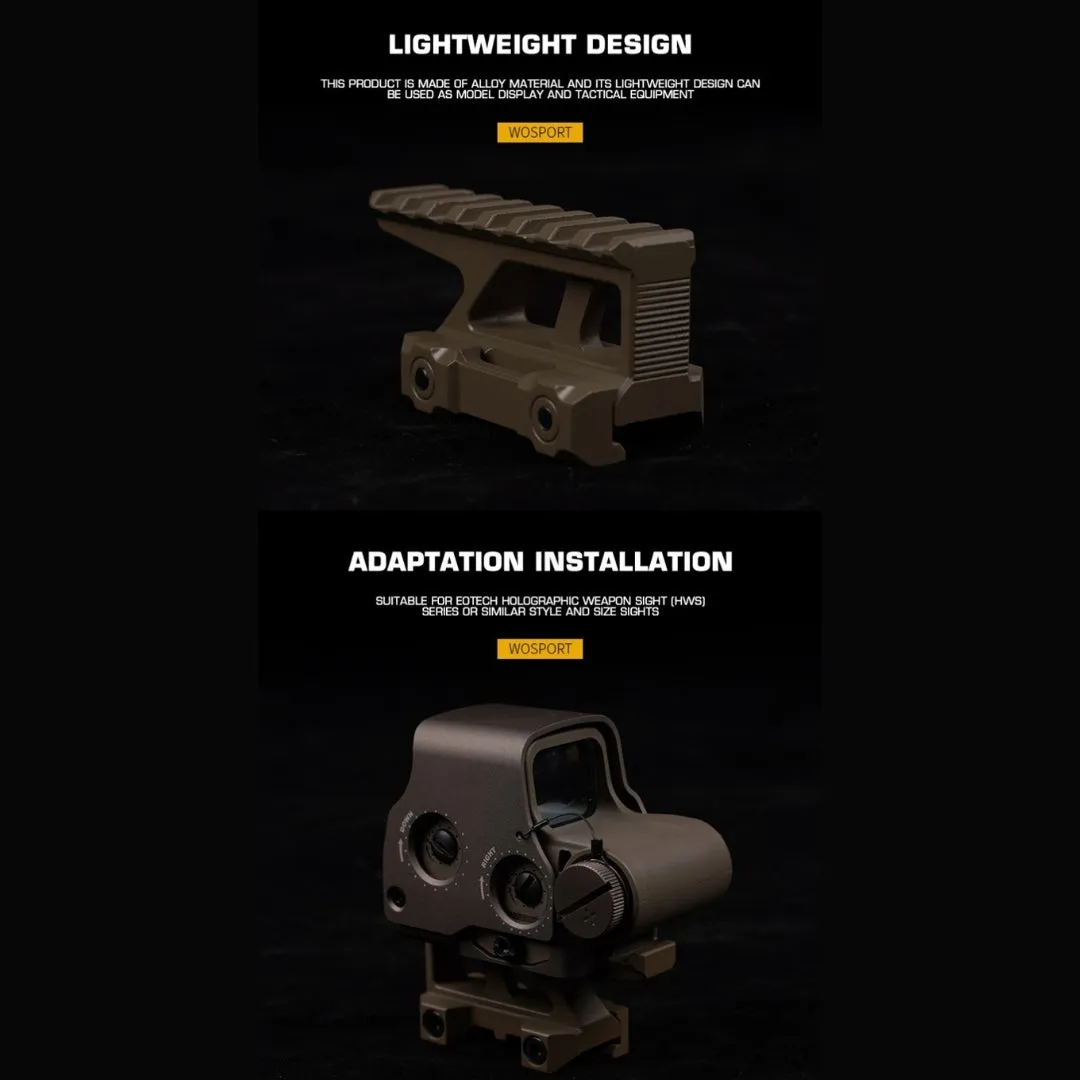 WST RIS Picatinny Riser Mount (E style) - Tan