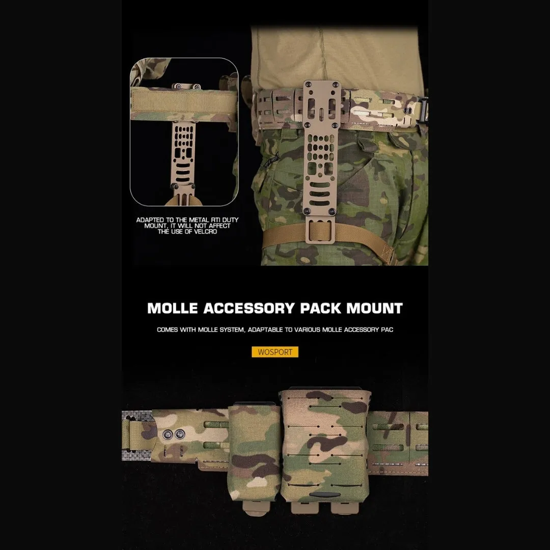 WST WRC Lightweight Combination Shooters Belt with Molle Webbing - Coyote