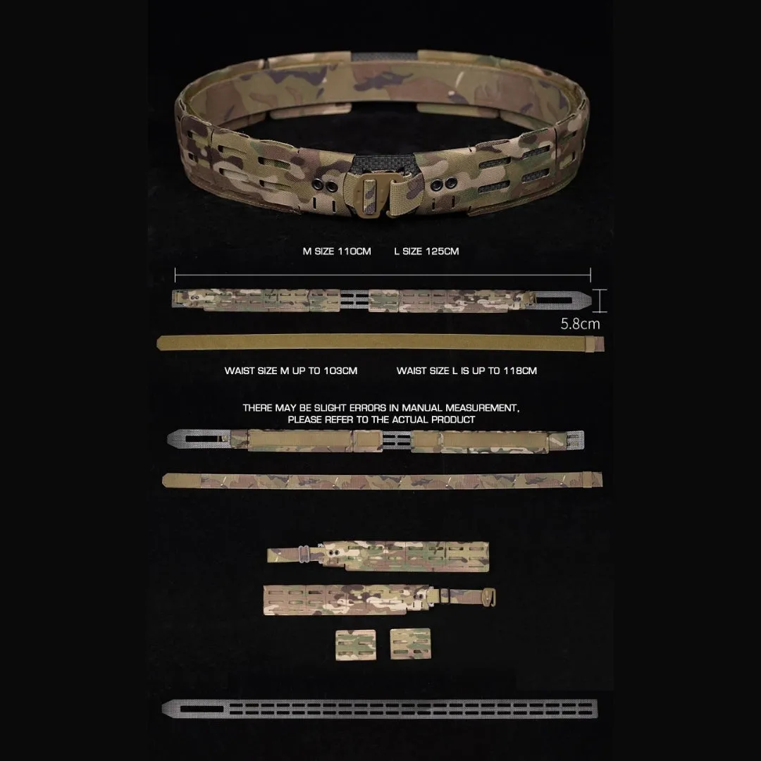 WST WRC Lightweight Combination Shooters Belt with Molle Webbing - Coyote