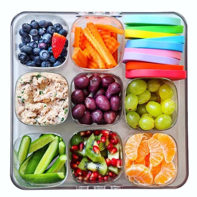 Yumbox Chop Chop - Clear Serving Tray - Square