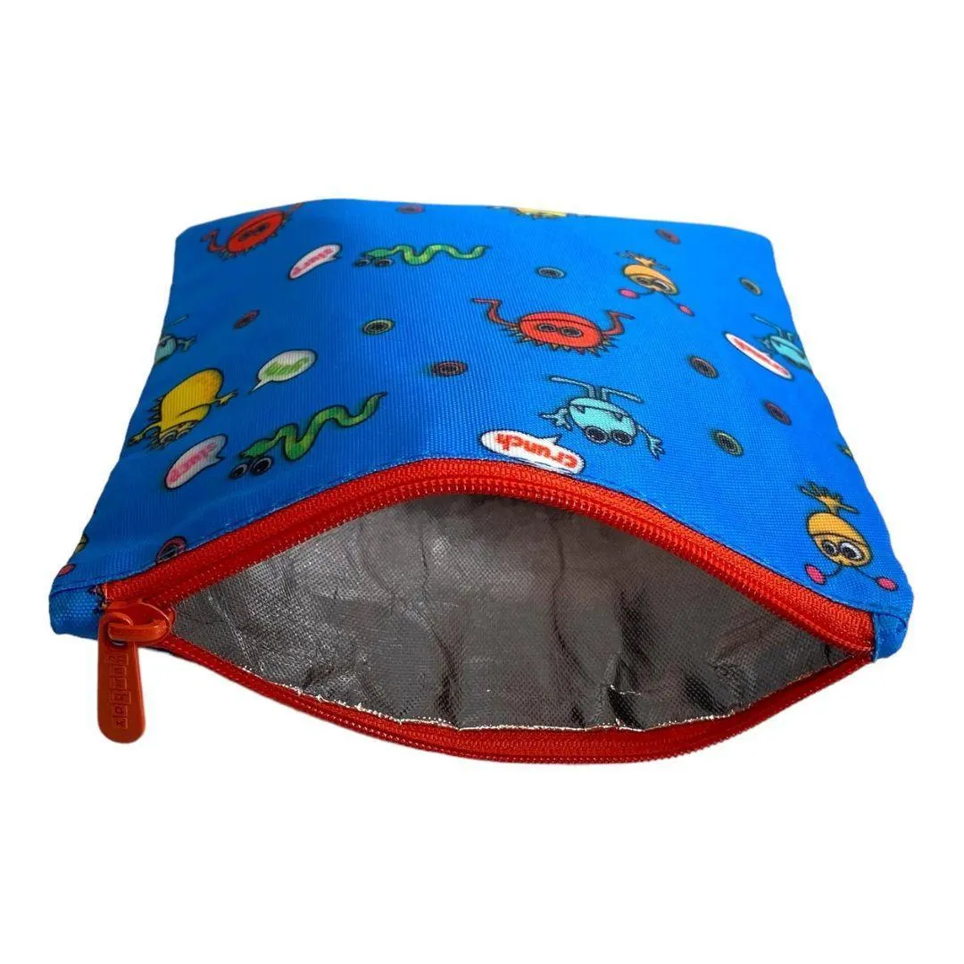 Yumbox Reusable Sandwich Bag - Set of 2 - Pacific Shark & Funny Monsters