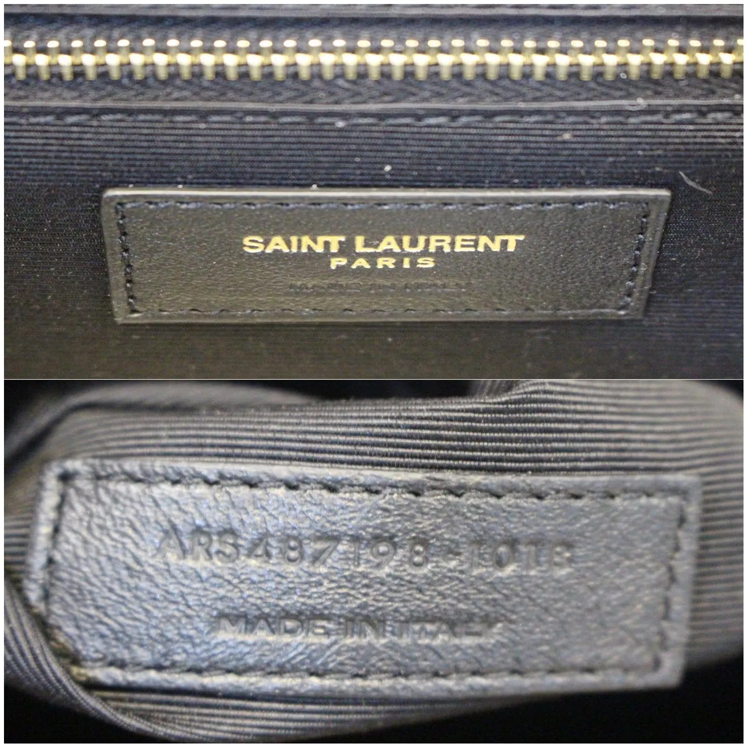 YVES SAINT LAURENT Envelope Large Matelasse Embossed Leather Shoulder Bag Nude