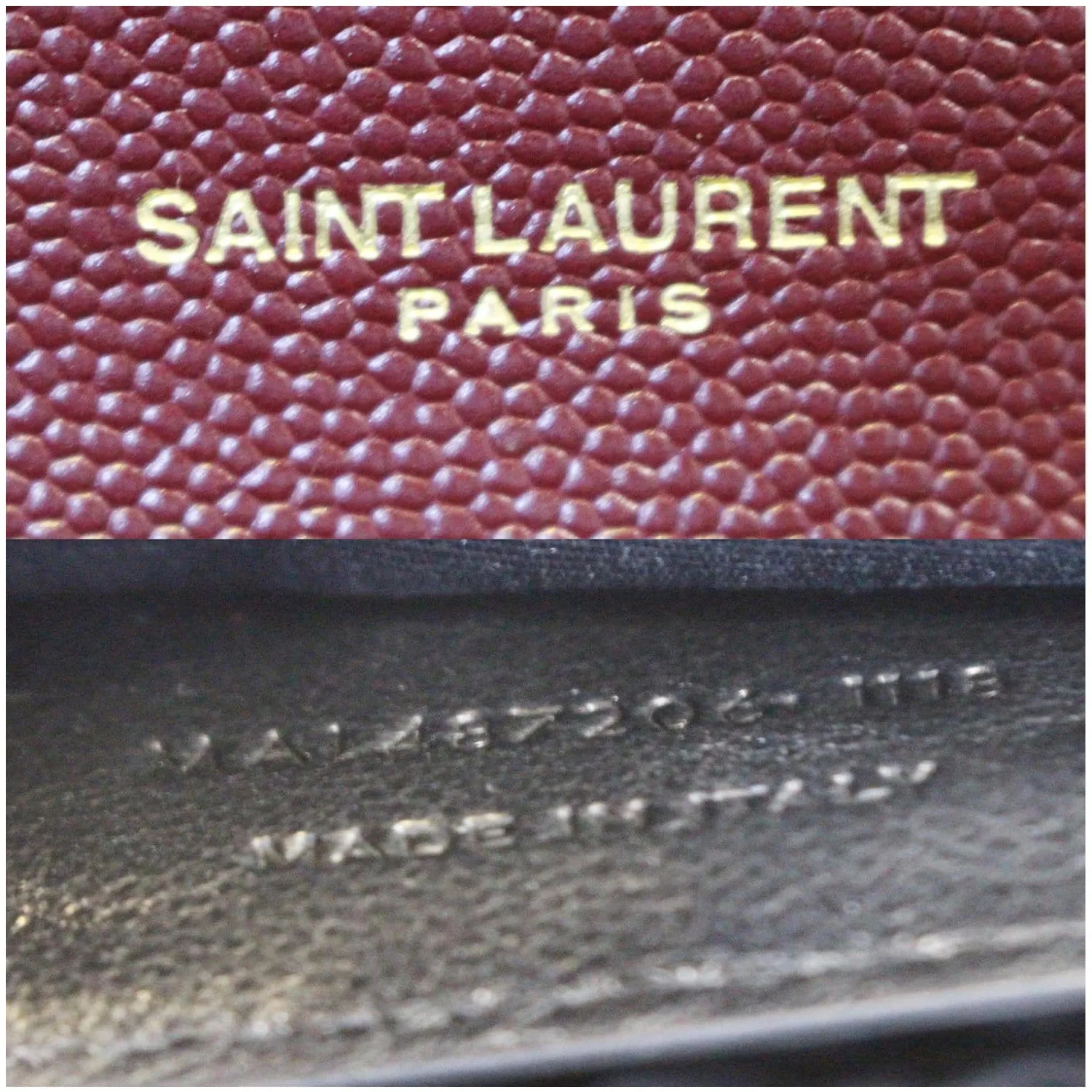YVES Saint Laurent Envelope Medium Chain Shoulder Bag Burgundy