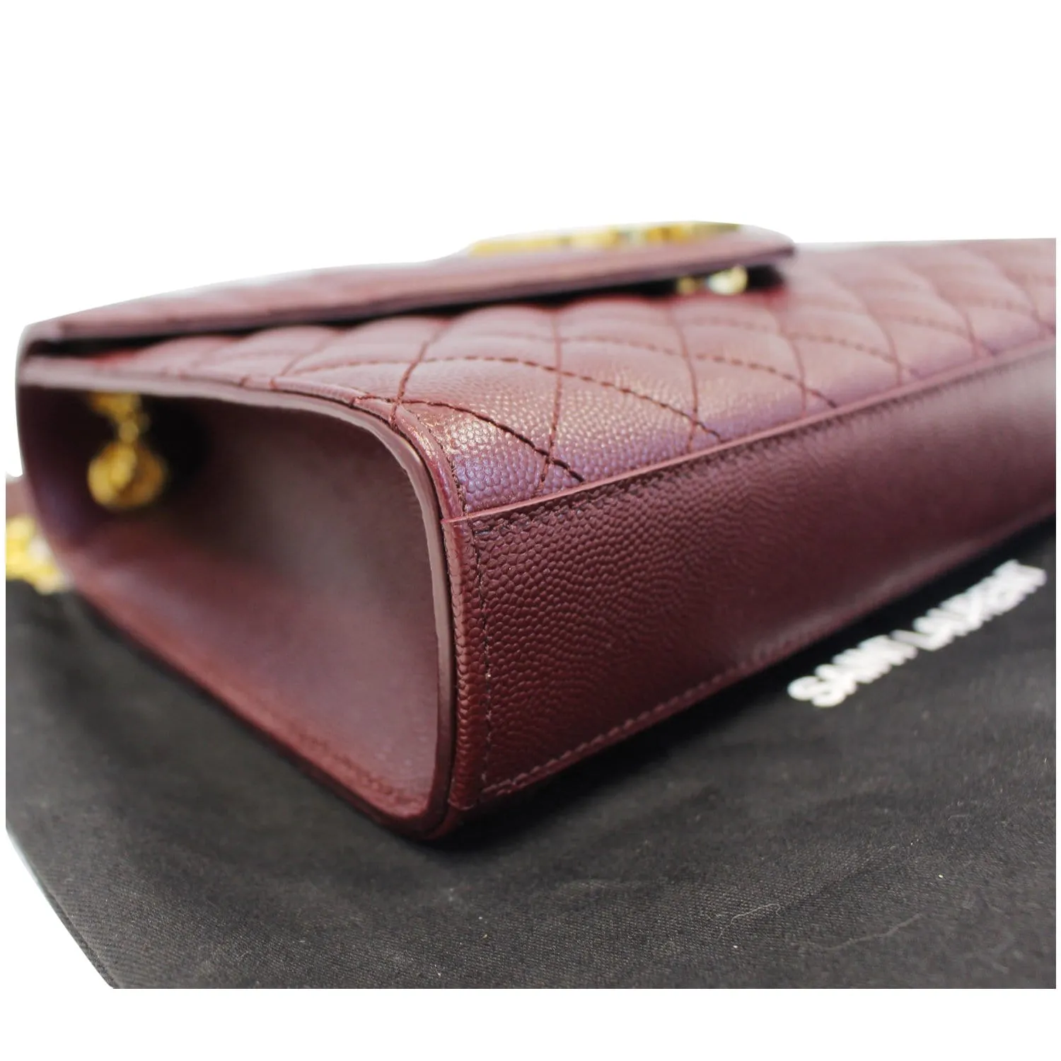 YVES Saint Laurent Envelope Medium Chain Shoulder Bag Burgundy