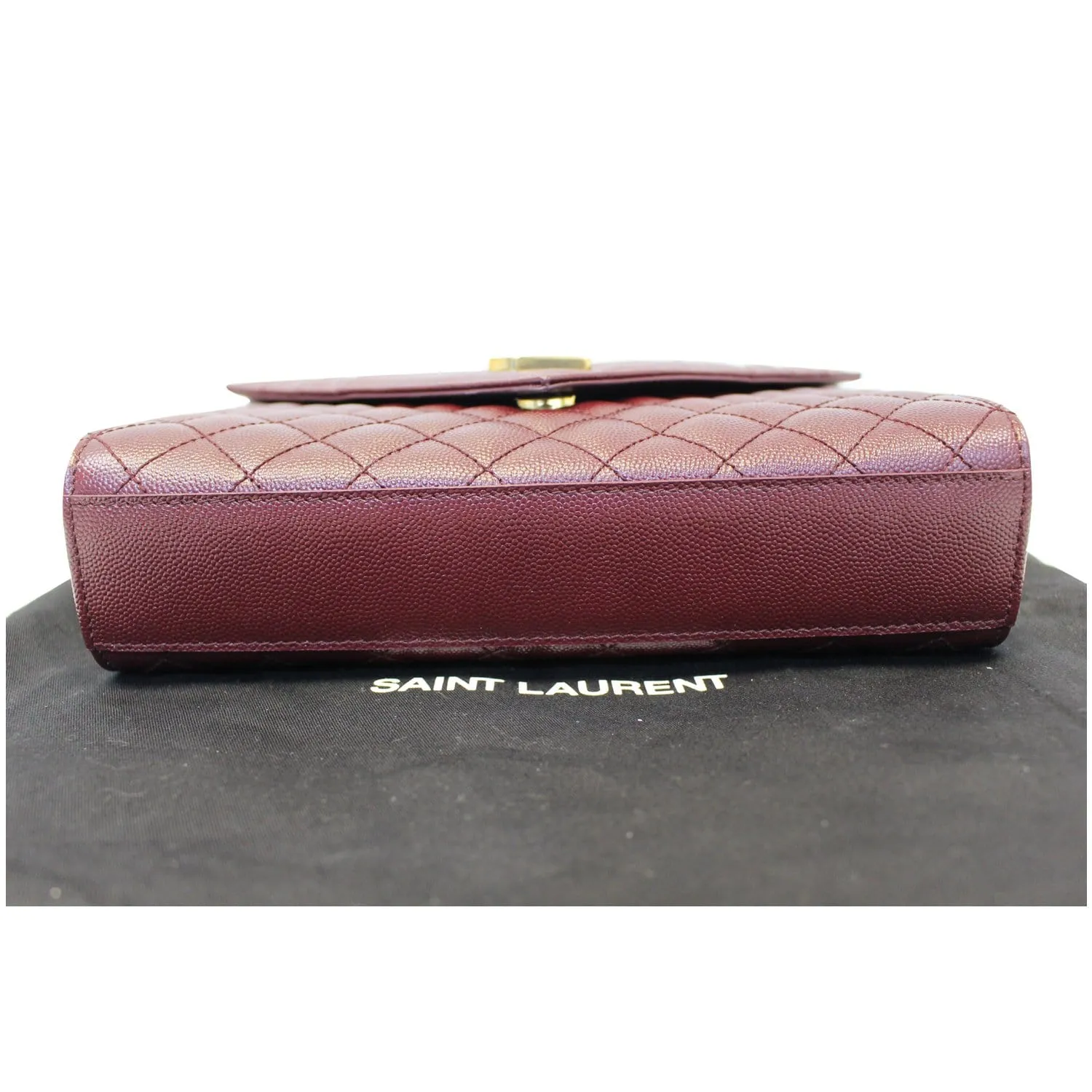 YVES Saint Laurent Envelope Medium Chain Shoulder Bag Burgundy