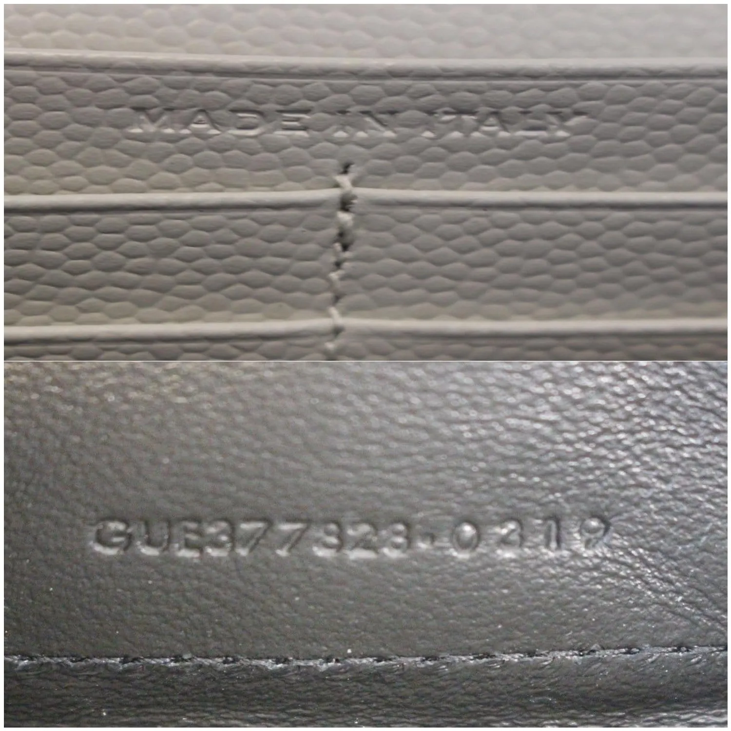YVES SAINT LAURENT Matelasse Chevron Grain De Poudre Envelope Chain Wallet White