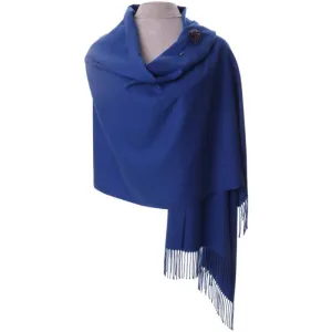 Zelly Royal Blue Cashmere Pashmina