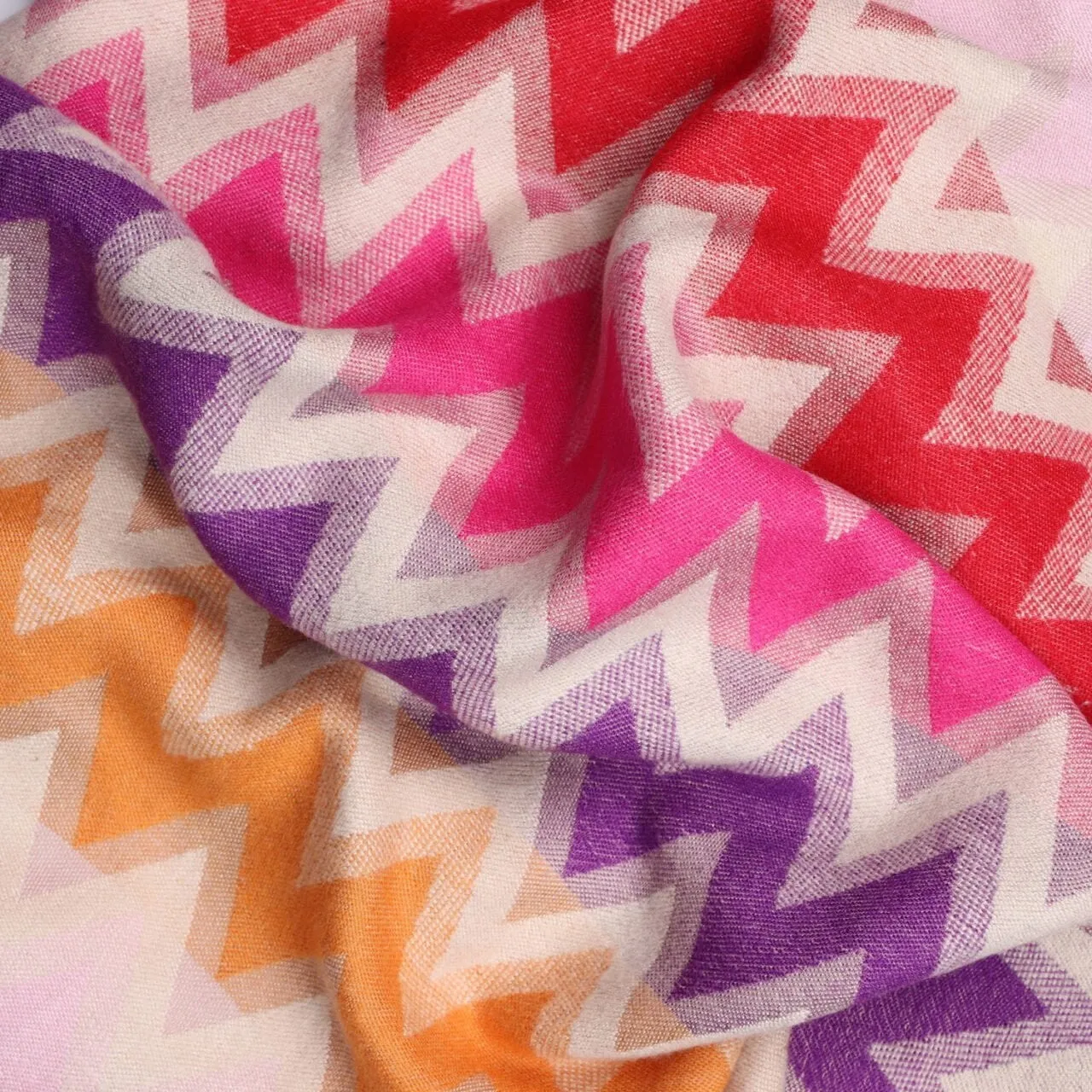 Zelly ZigZag Scarf Pink