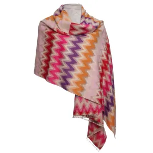 Zelly ZigZag Scarf Pink