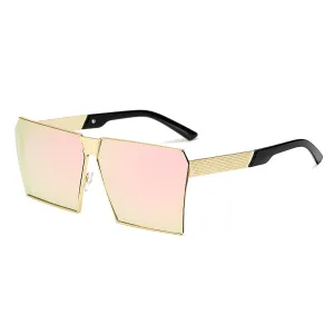 Zoe Mirrored Square Oversized Sunglasses
